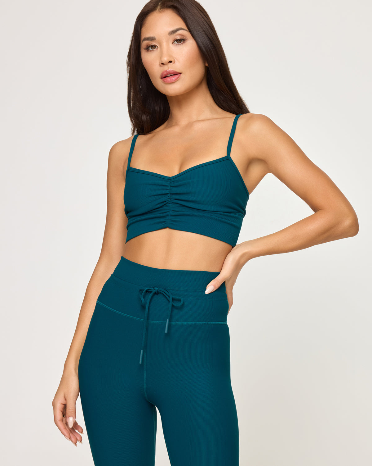 Soren Top - Deep Teal Deep Teal | Model: Jocelyn (size: S)