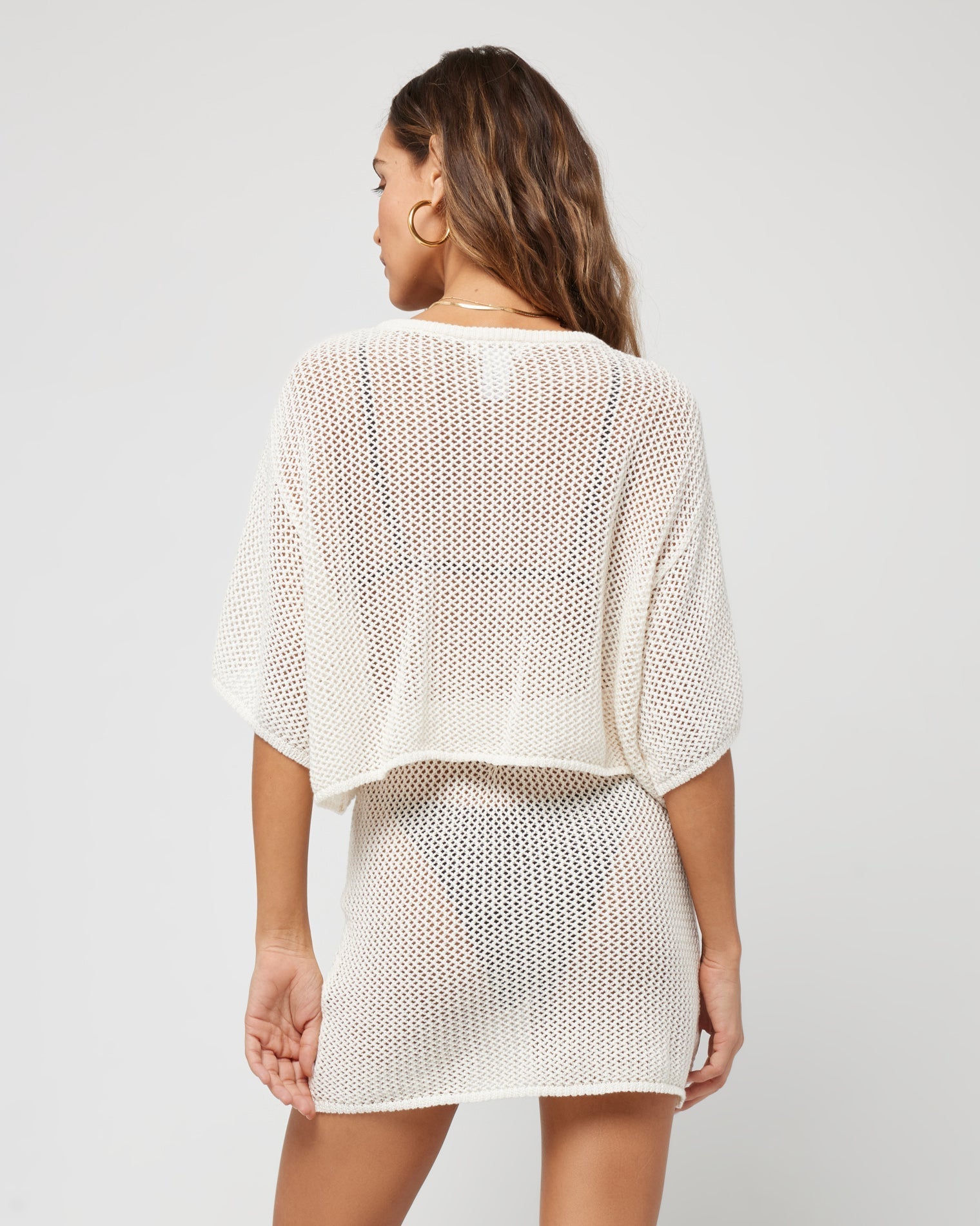 Coast Is Clear Top - Cream Cream | Model: Anna (size: S)