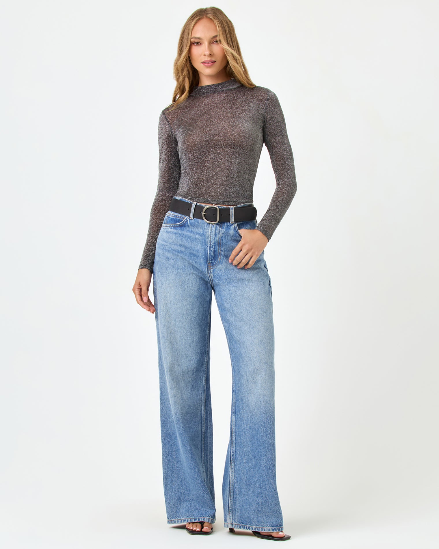 Shimmer Long Sleeve - Black Shimmer Long Sleeve - Black