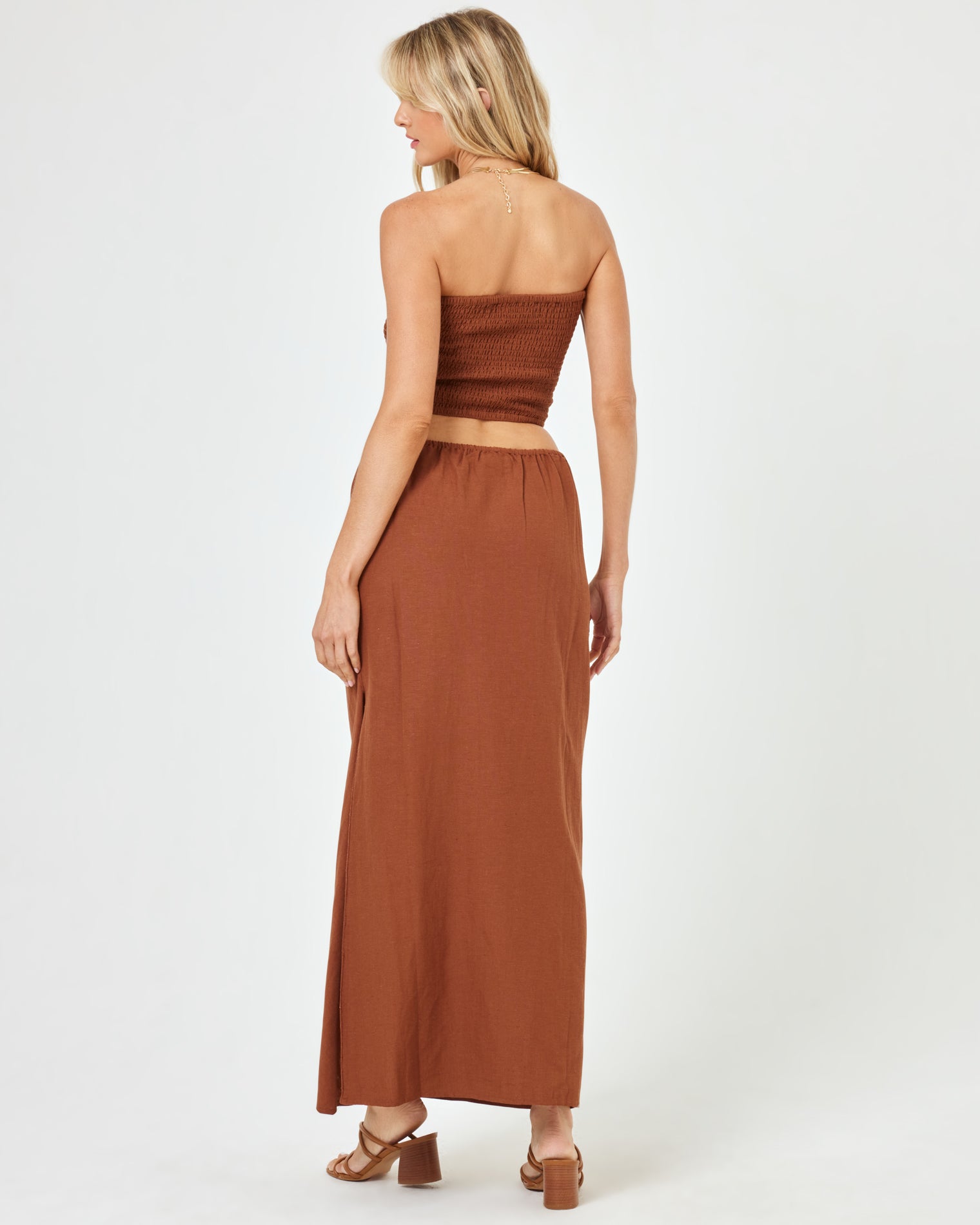 Summer Feels Tube Top - Coffee Coffee | Model: Lura (size: S)