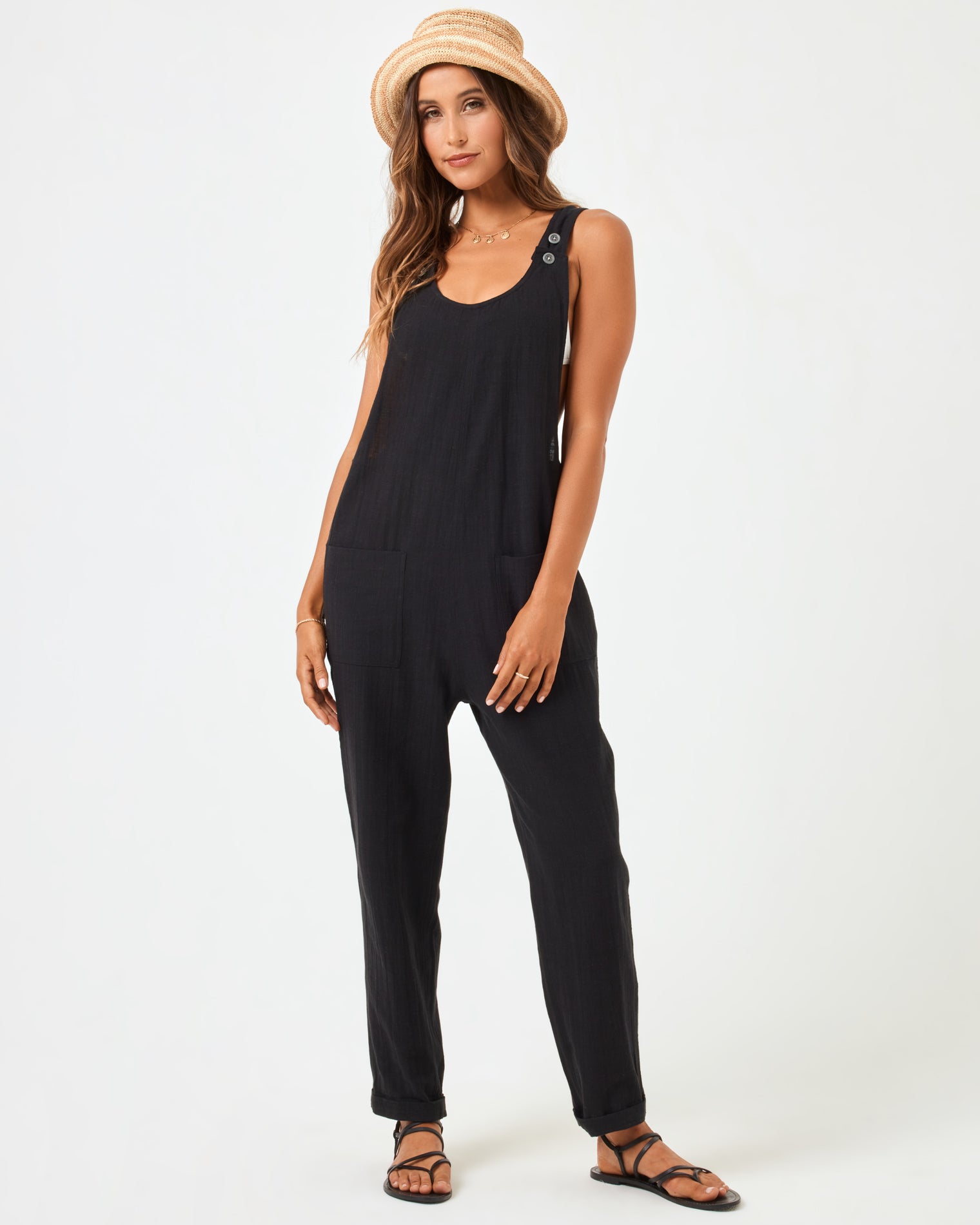 Freya Jumper - Black Black | Model: Anna (size: S)