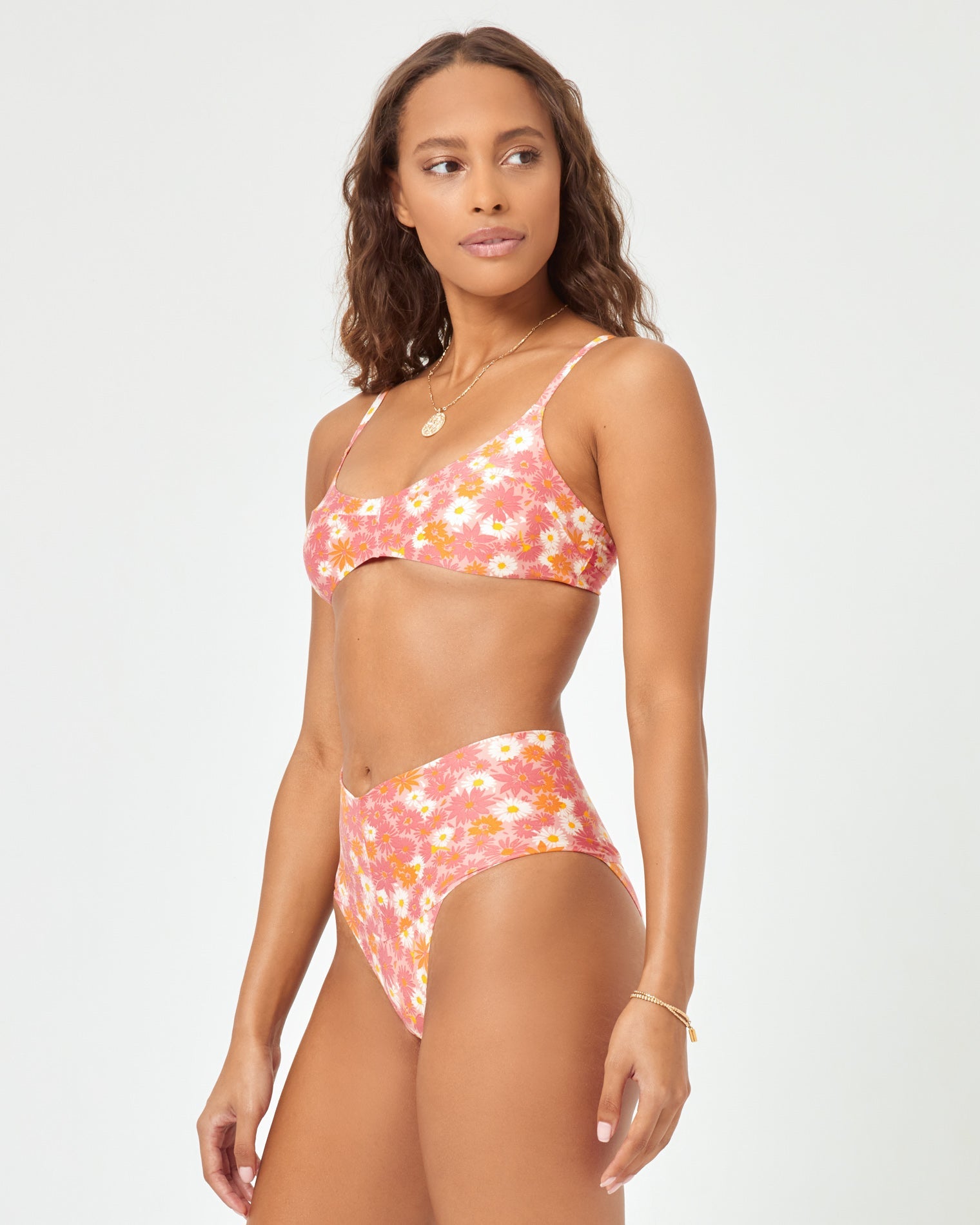 Printed Seamless Ry Bikini Bottom When In Bloom | Model: Natalie (size: S) | Hover
