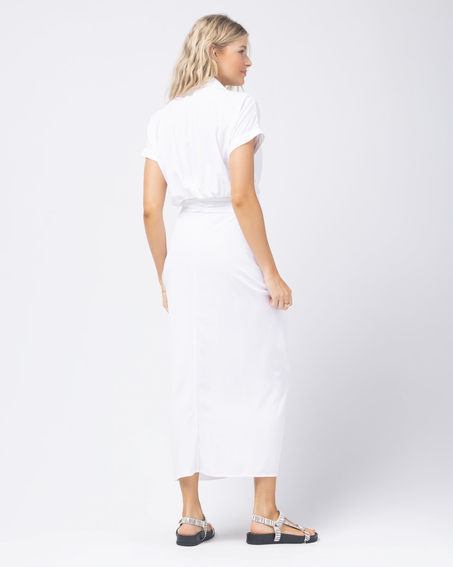 Prism Dress White | Model: Abby (size S)