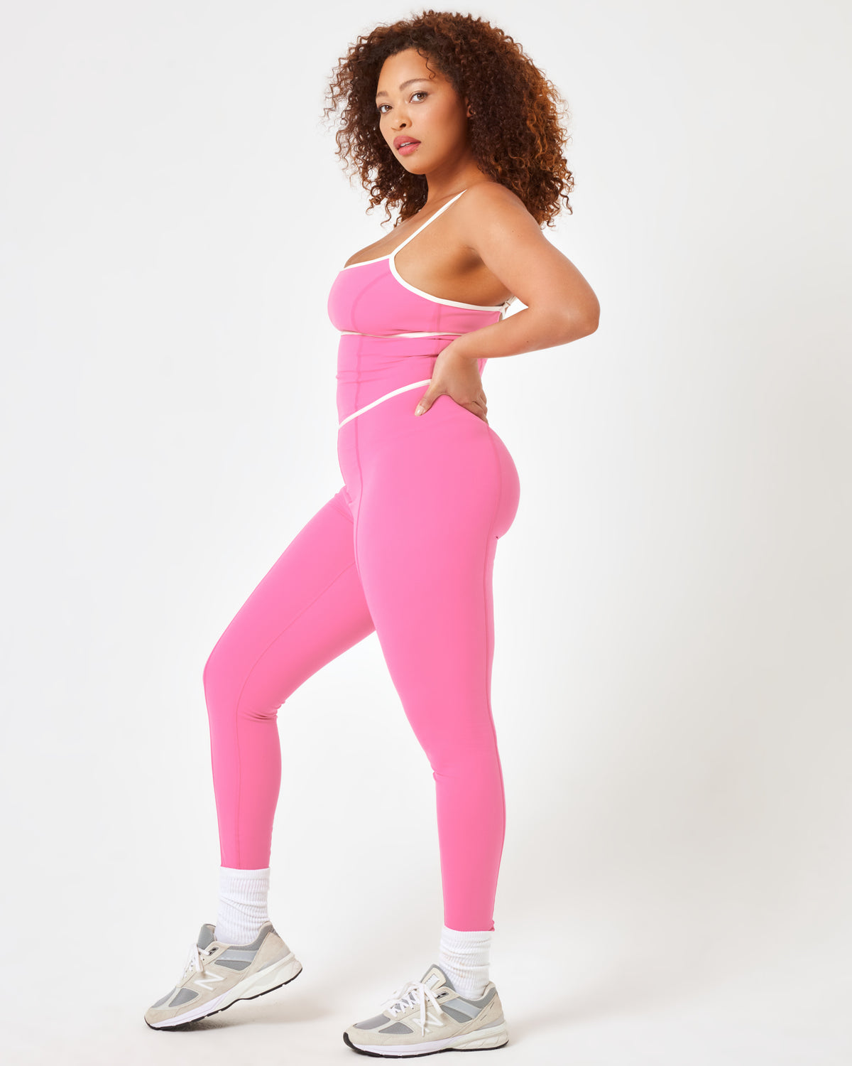 Ace Jumpsuit - Taffy-Cream Taffy-Cream | Model: Amber (size: XL)