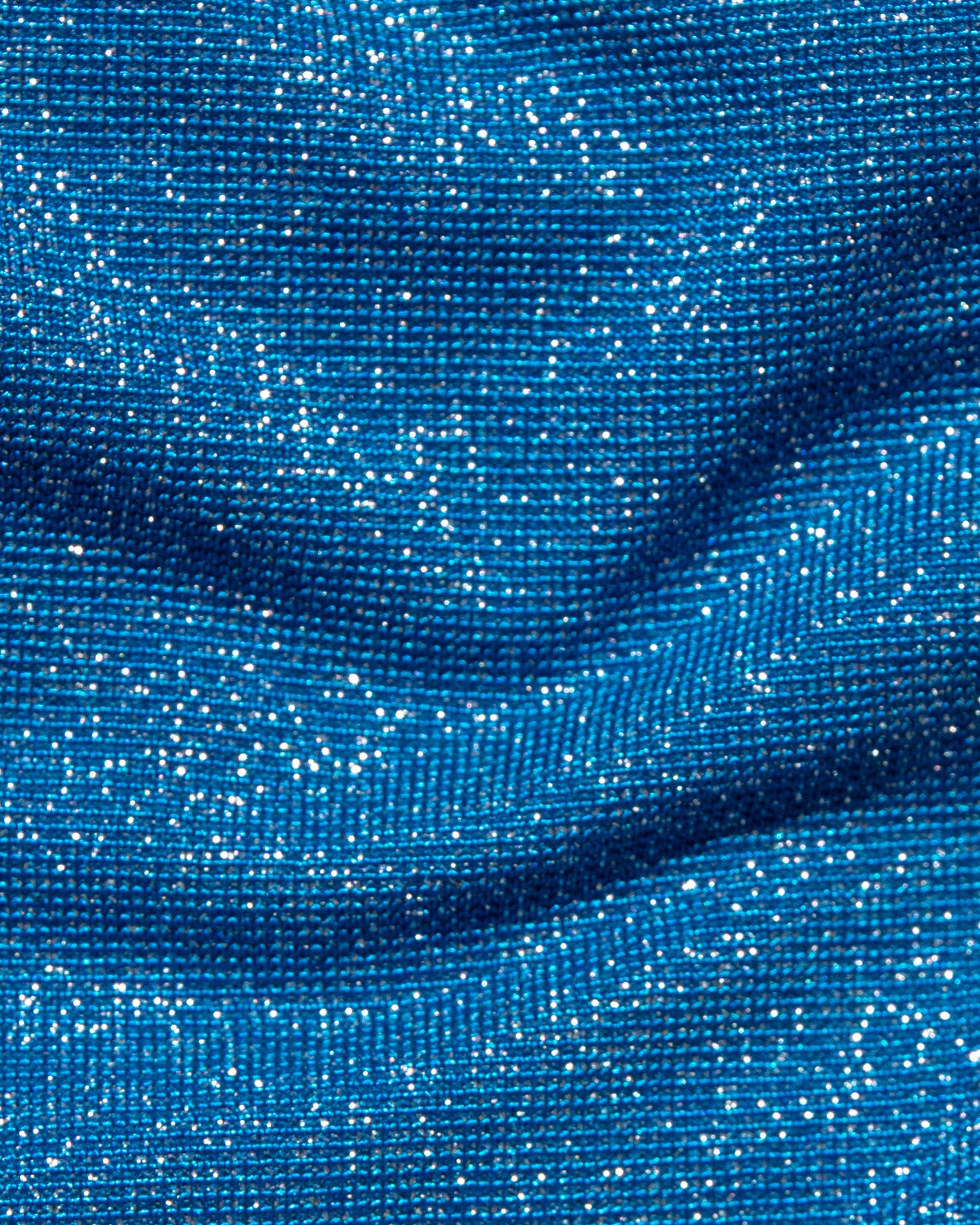 Simone One Piece Swimsuit - Abyss-Cream Close-up of the Abyss swim fabric, showing the sparkly finish.