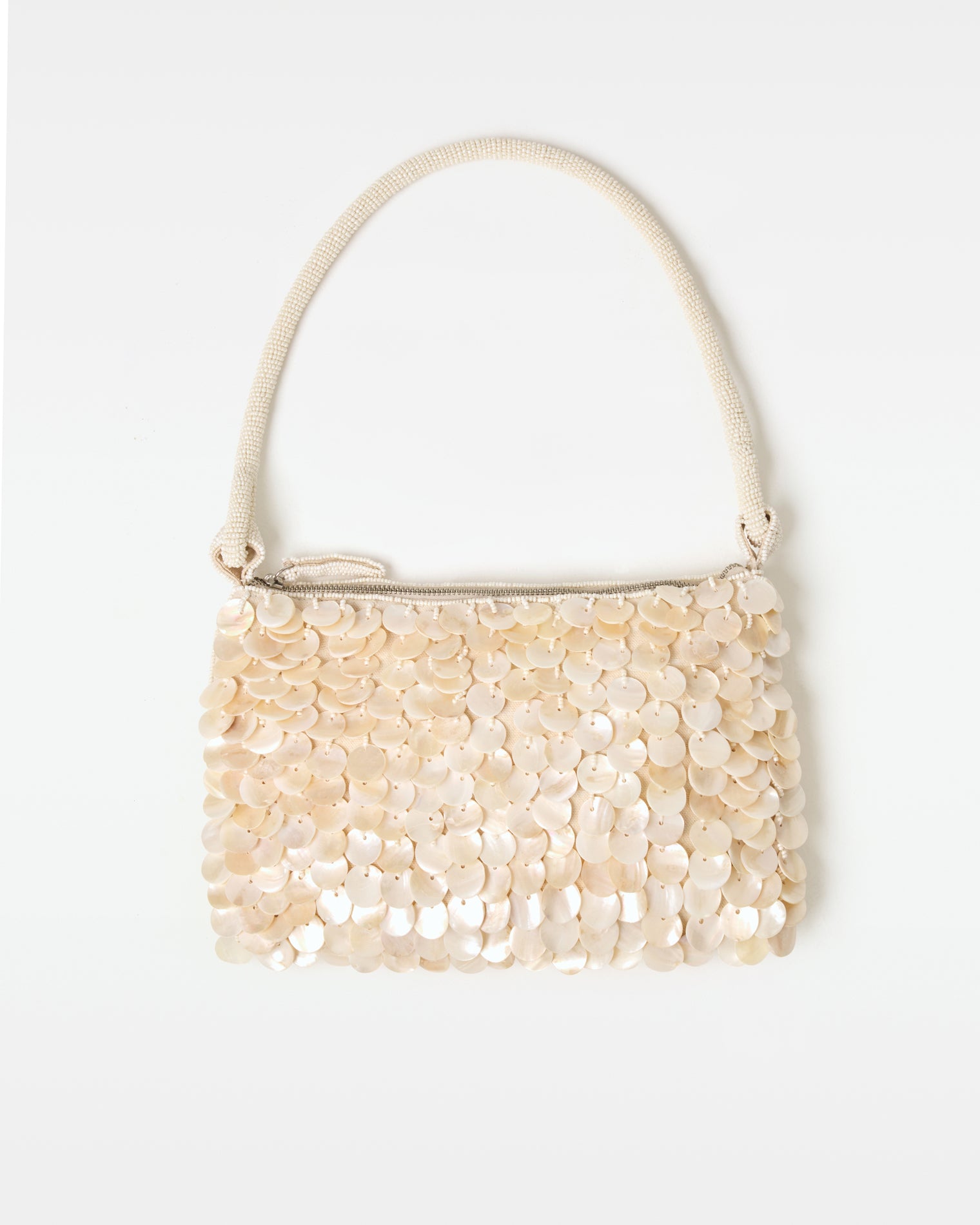 Campbell Bag - Cream Off-model front view of the cream Campbell Bag.
