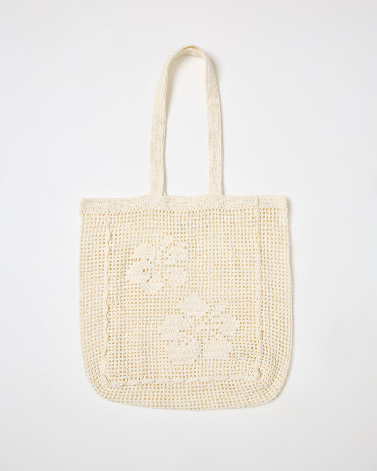 Island Time Tote - Cream  Cream | Badge:New Arrival_#B2AC88_#ffffff'
LSPACE Island Time Tote in cream, off-model flat lay showing crochet design on white background.