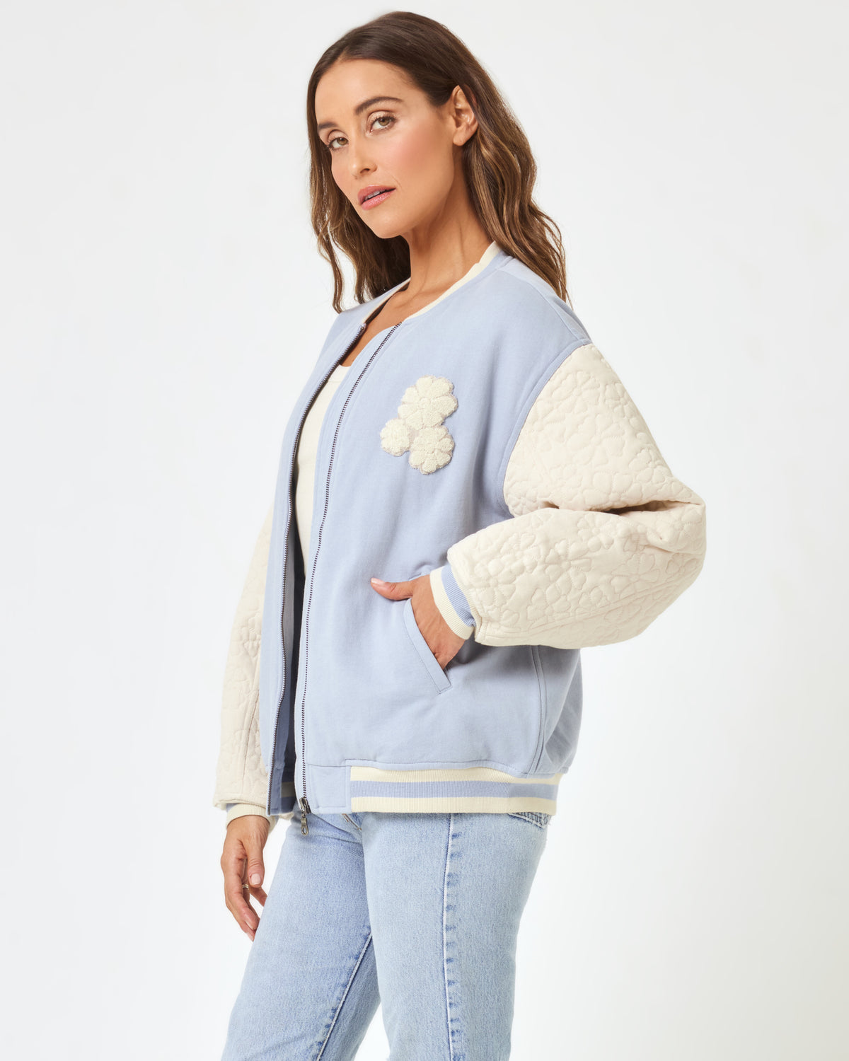 Fowler Jacket - Haze Haze | Model: Anna (size: S)