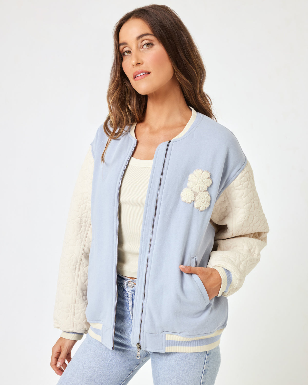 Fowler Jacket - Haze Haze | Model: Anna (size: S)