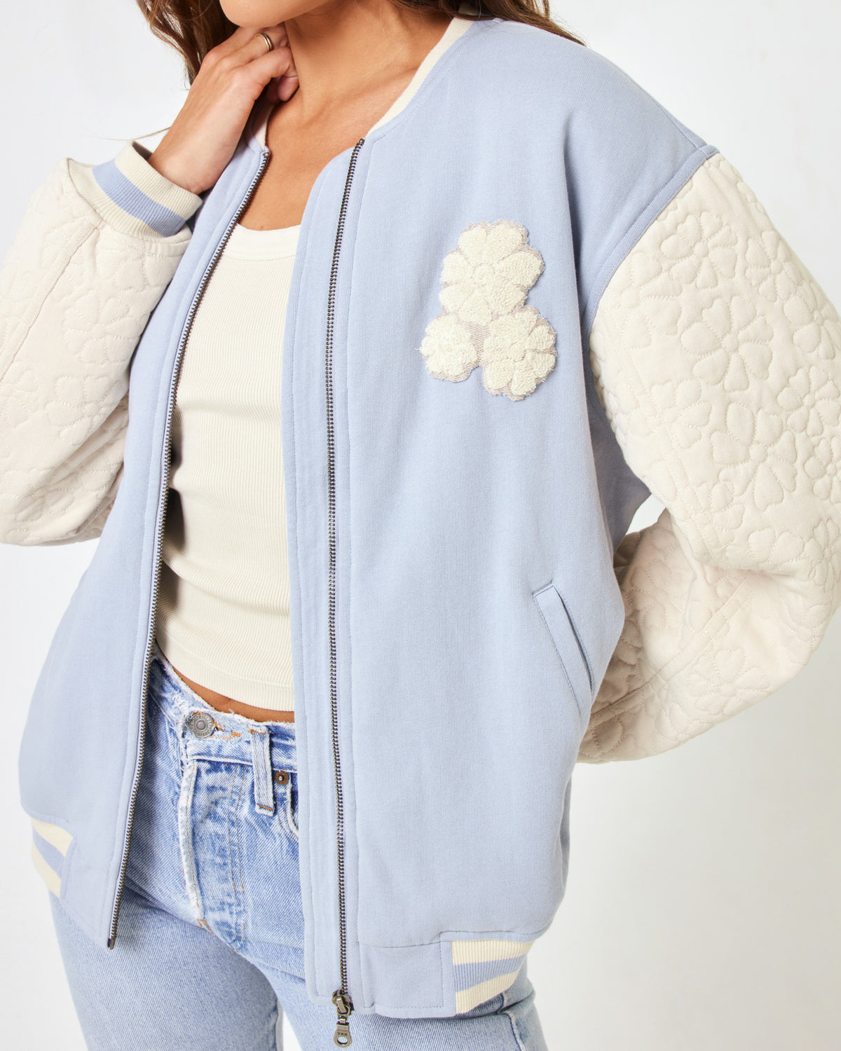 Fowler Jacket - Haze Haze | Model: Anna (size: S)