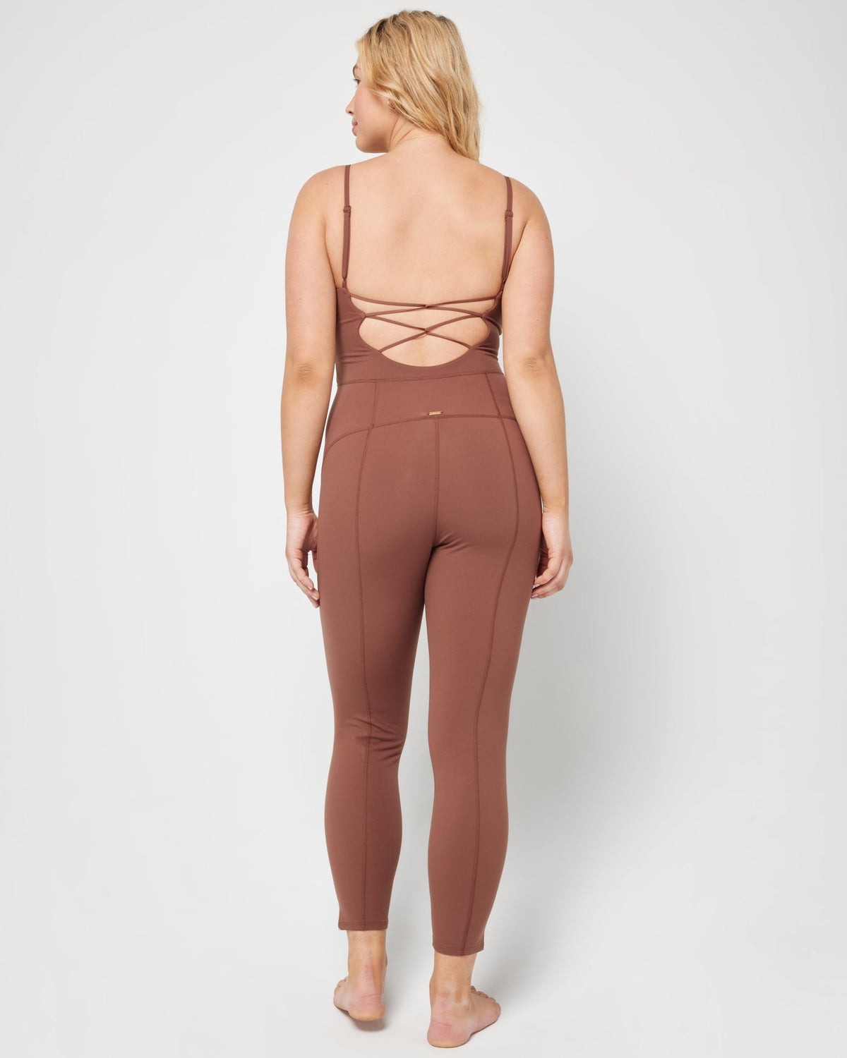 Go The Distance Jumpsuit - Cafe Cafe | Model: Sydney (size: XL) 