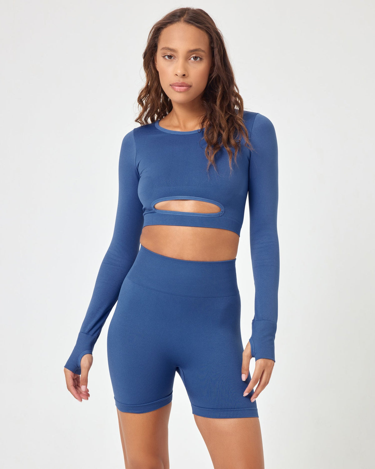 In The Zone Short - True Blue True Blue | Model: Natalie (size: S)