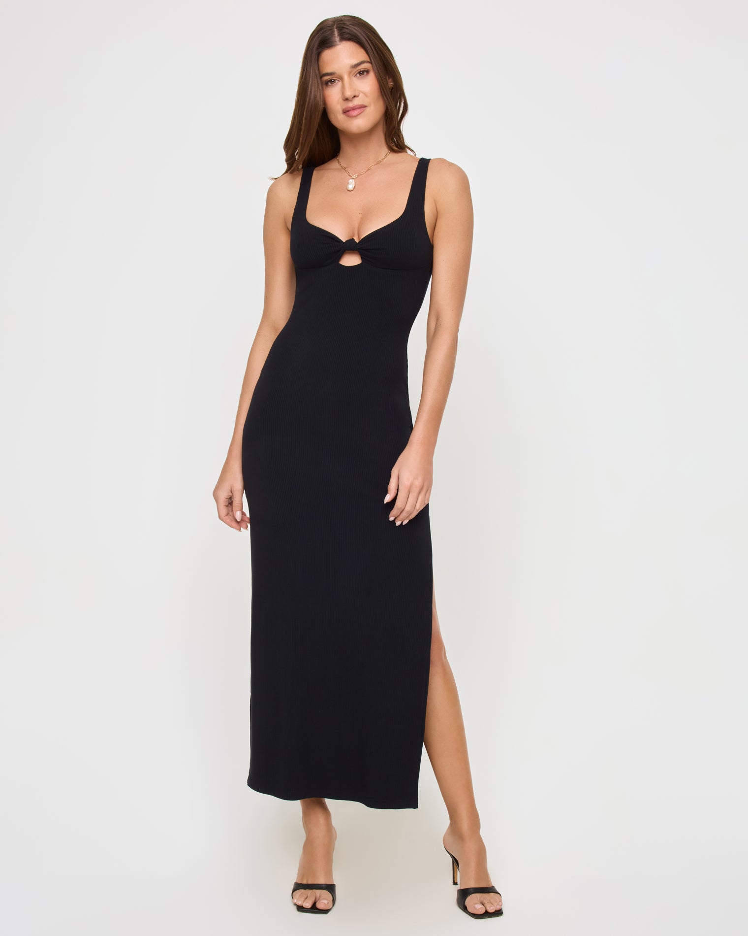 Alexis Dress - Black Black | Badge:New Arrival_#B2AC88_#ffffff'