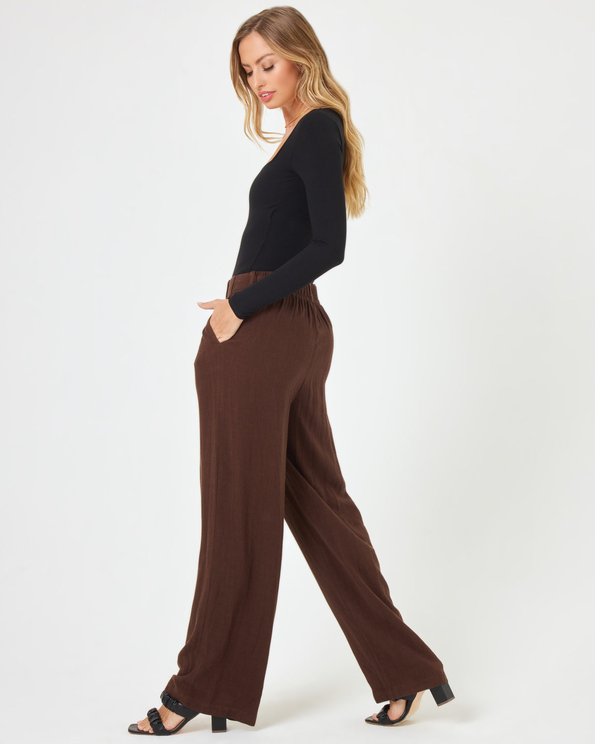 Rhodes Pant - Espresso Bean Espresso Bean | Model: Taylor (size: S) | Hover