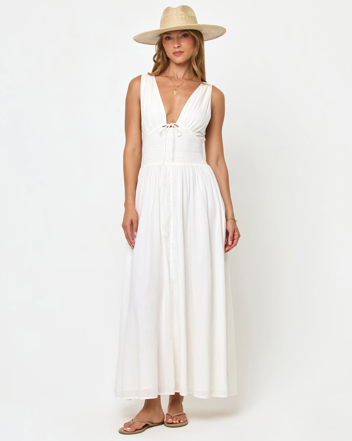 Emmaline Maxi Dress - Cream Emmaline Maxi Dress - Cream