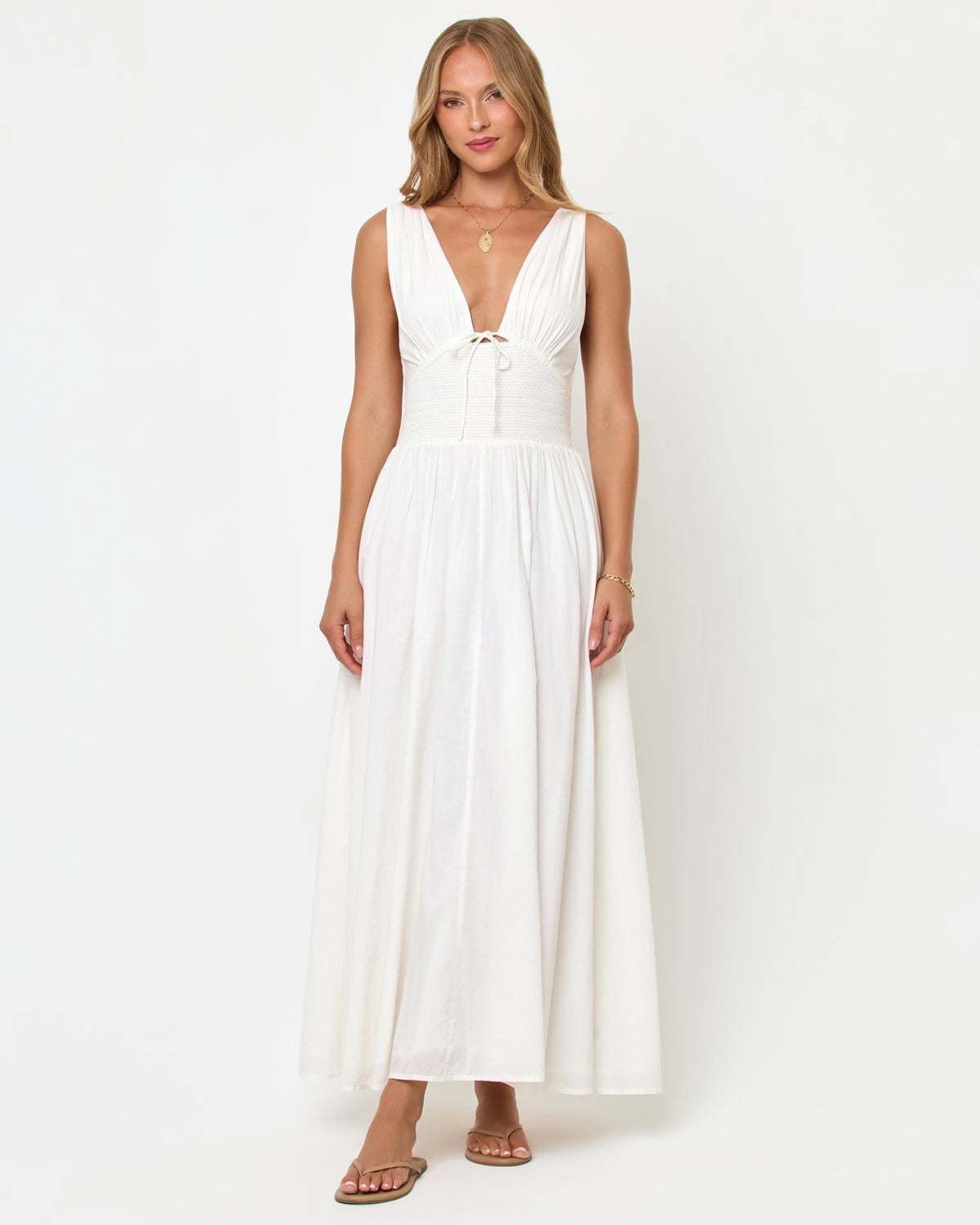 Emmaline Maxi Dress - Cream Emmaline Maxi Dress - Cream