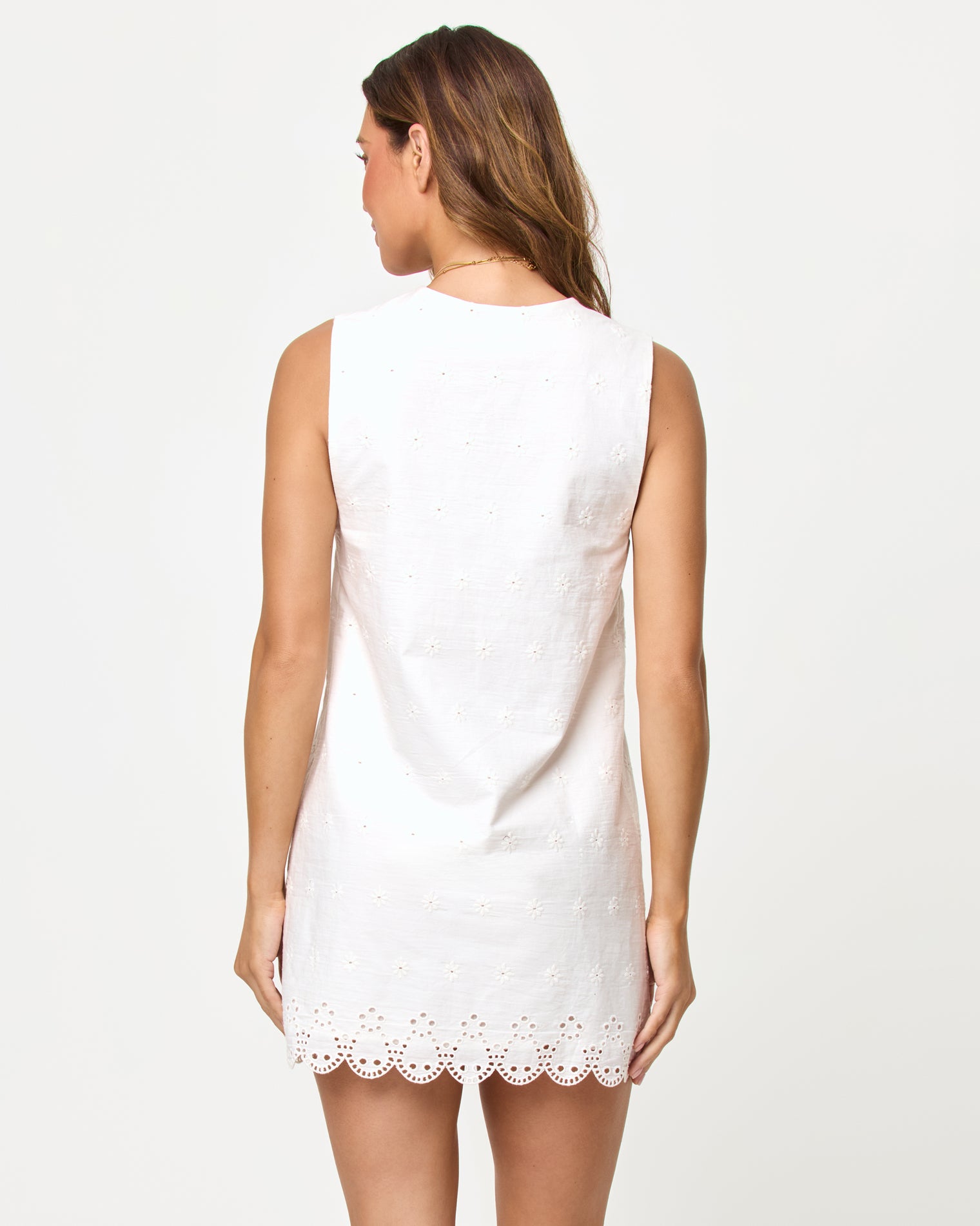 Sunday Mini - Cream LSPACE Sunday Mini in cream, back view on model.