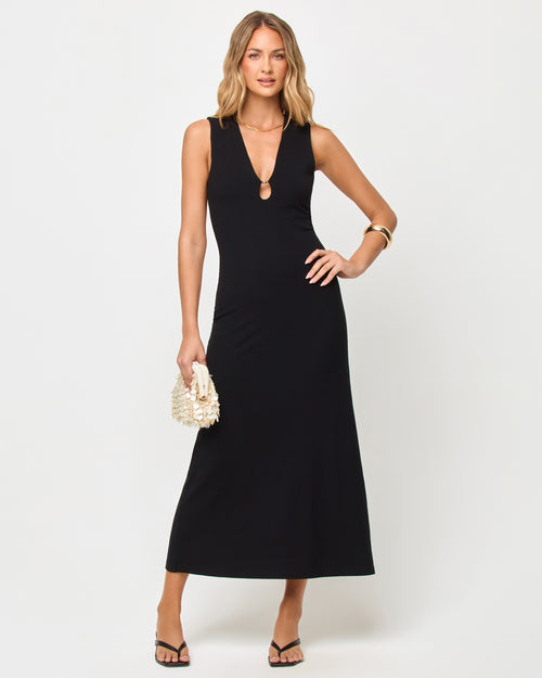 Yuki Maxi Dress - Black