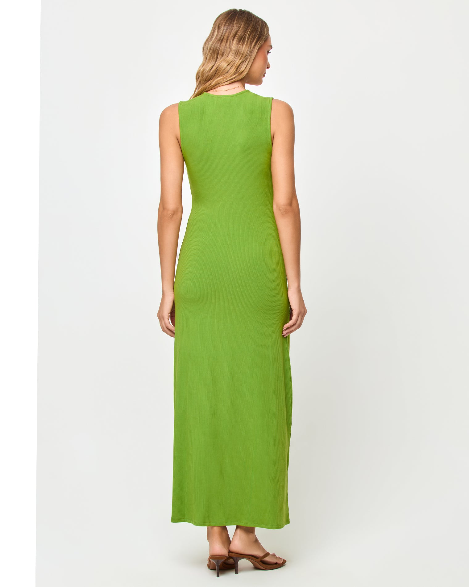 Yuki Maxi Dress - Verdant LSPACE Yuki maxi dress in Verdant, back view on model.