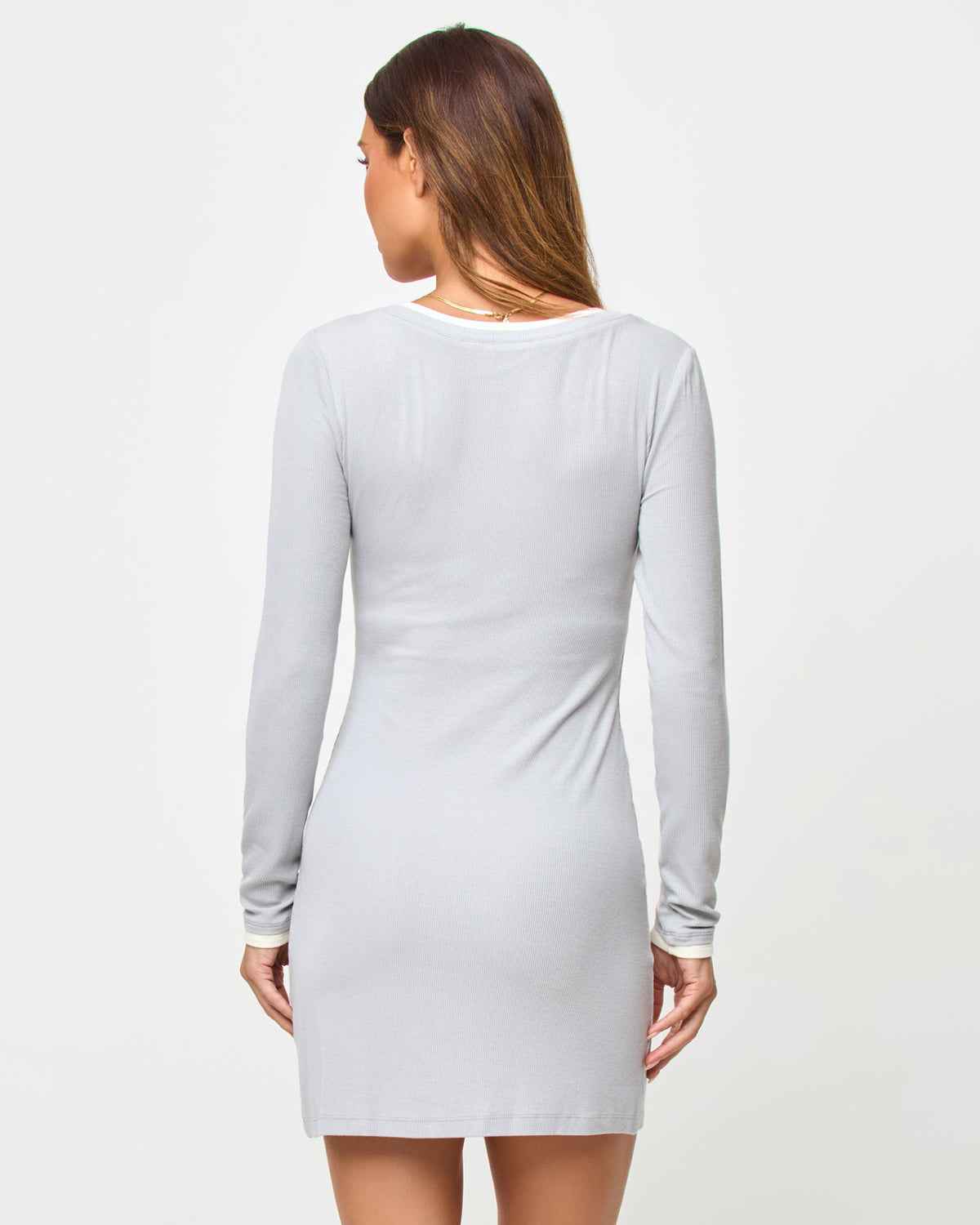 Holland Dress - Gray-Cream Holland Dress - Gray-Cream