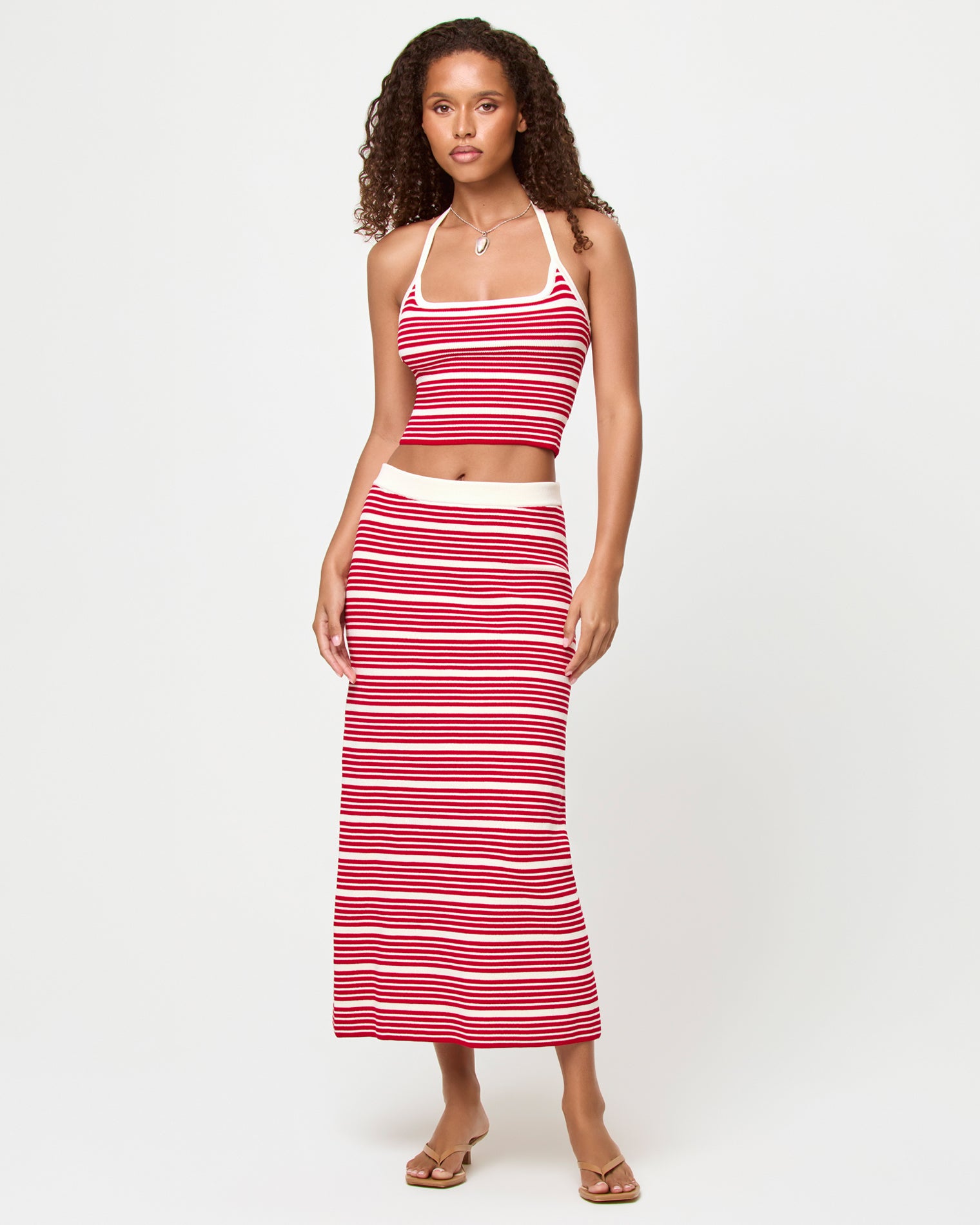 Ravello Skirt - Superbloom Stripe Superbloom Stripe | Badge:New Arrival_#B2AC88_#ffffff'