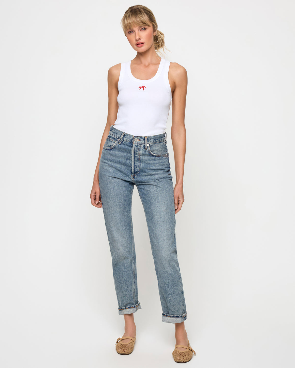 Ash Tank - Bow Embroidery Ash Tank - Bow Embroidery