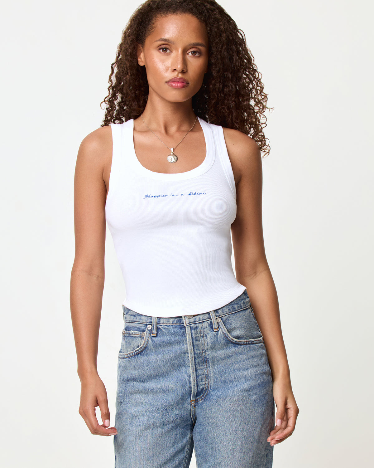Ash Tank - Happier in a Bikini Ash Tank - Happier in a Bikini