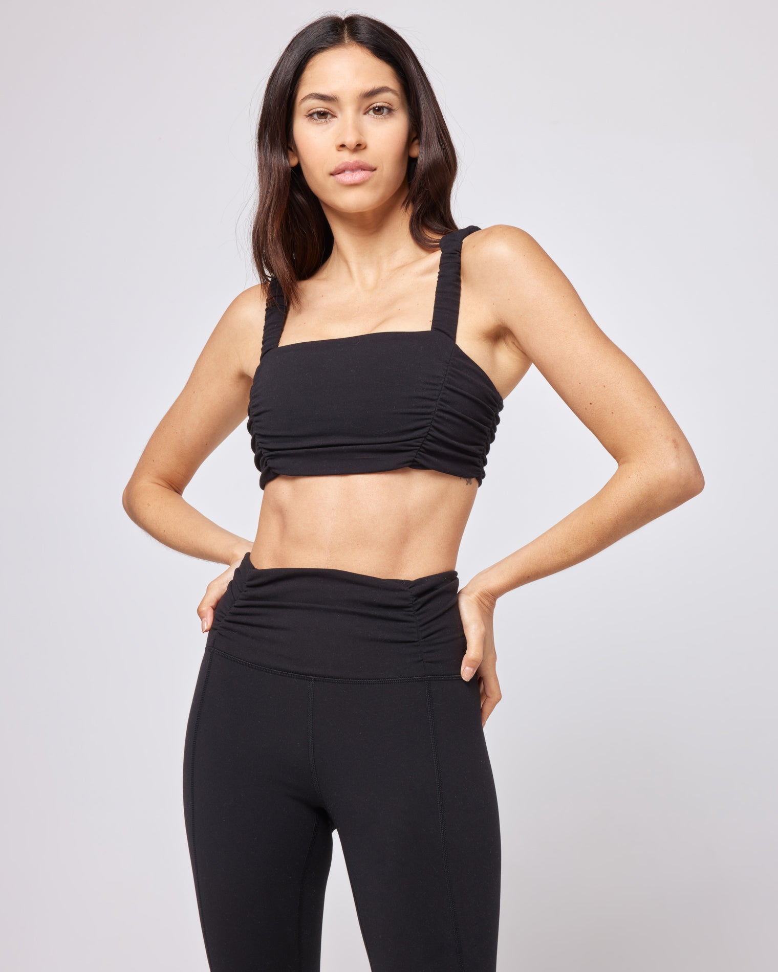 The Breaks Bra - Black Black | Model: Julianna (size: S)