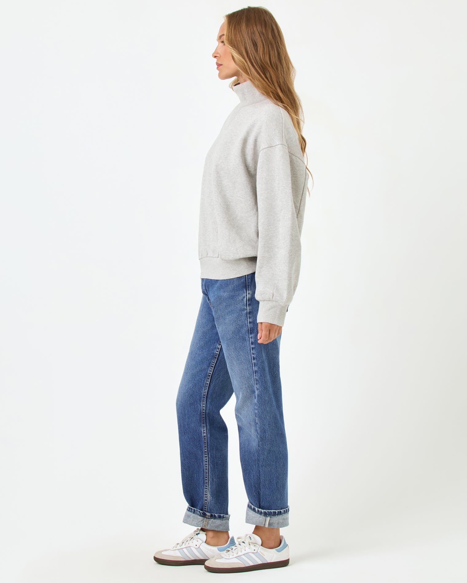 LSPACE Crush Sweatshirt - Heather Gray