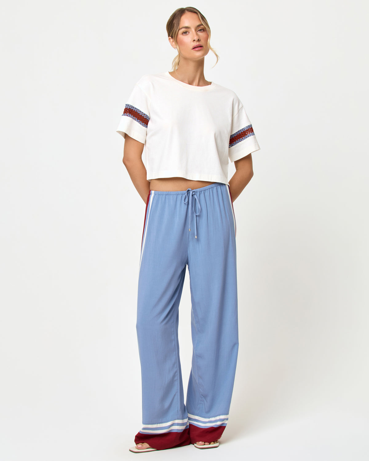 Core Top - Cream-Chambray-Fig Core Top - Cream-Chambray-Fig