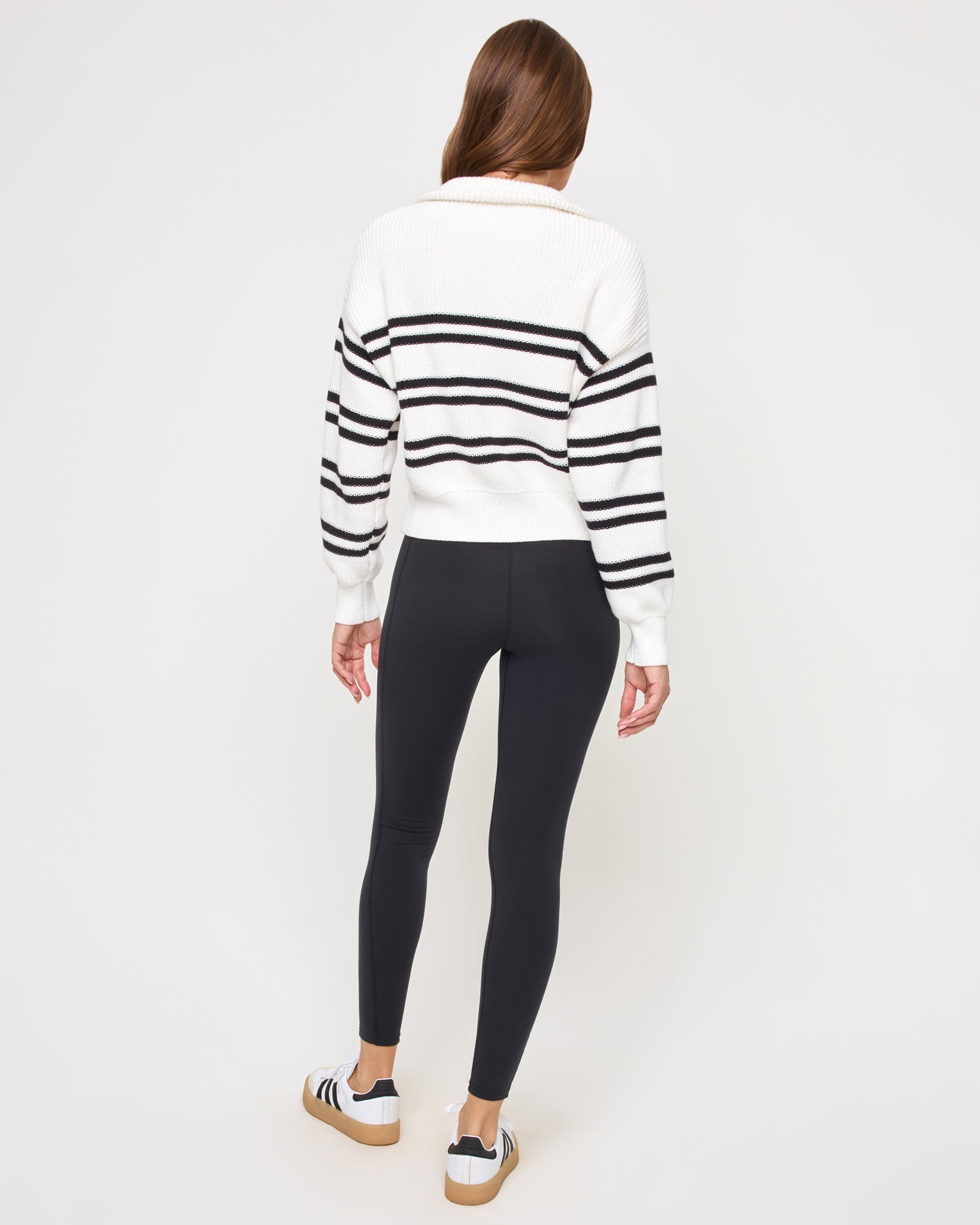 Ultra Stripe Sweater - Black White