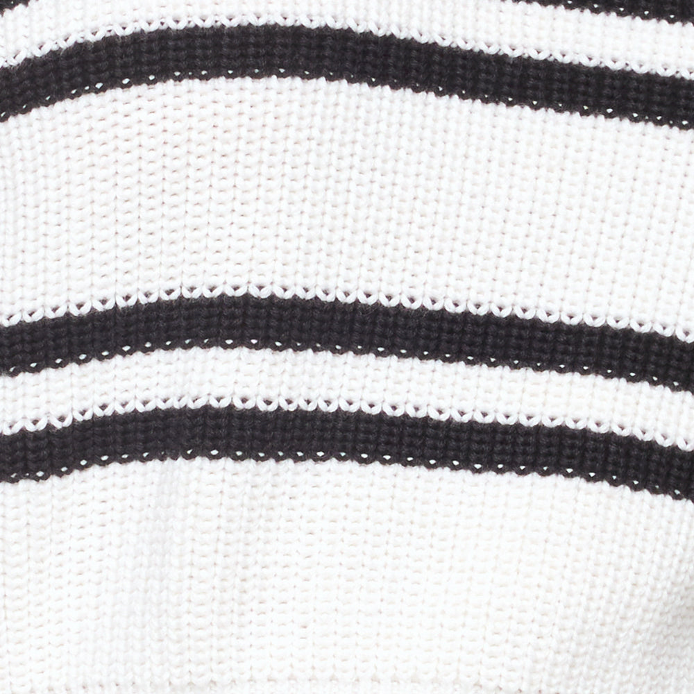 Ultra Stripe Sweater - Black White