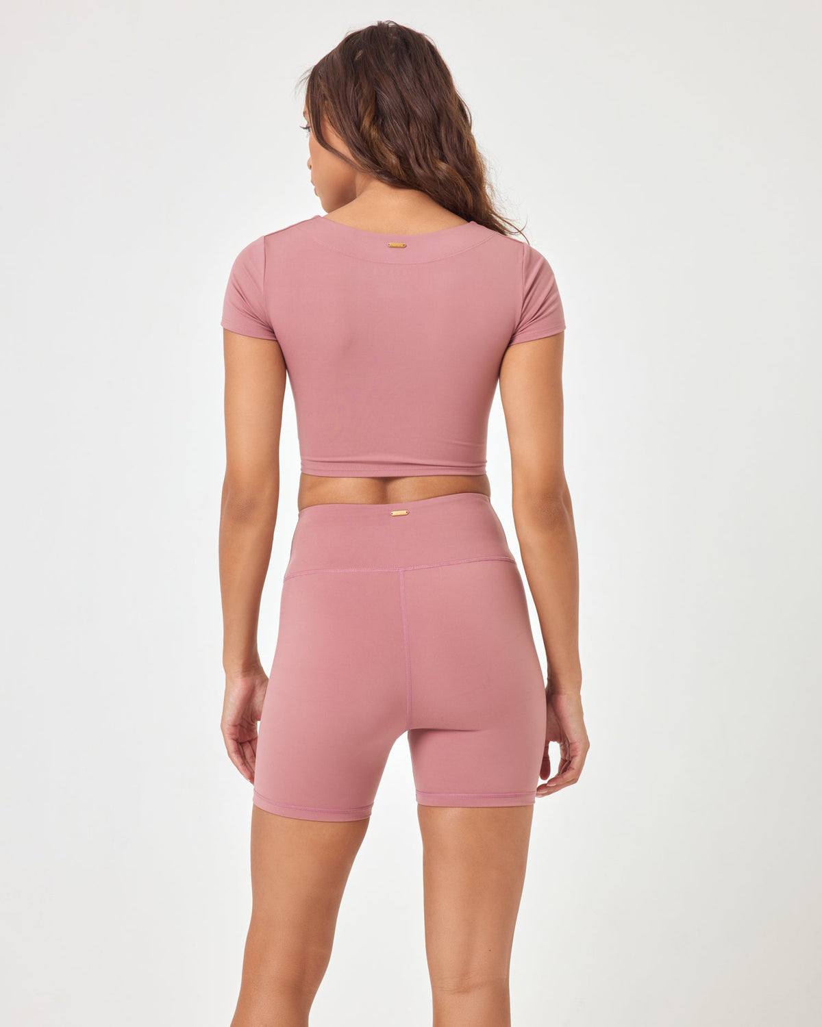 Warren Crop - Rose Rose | Model: Natalie (size: S)