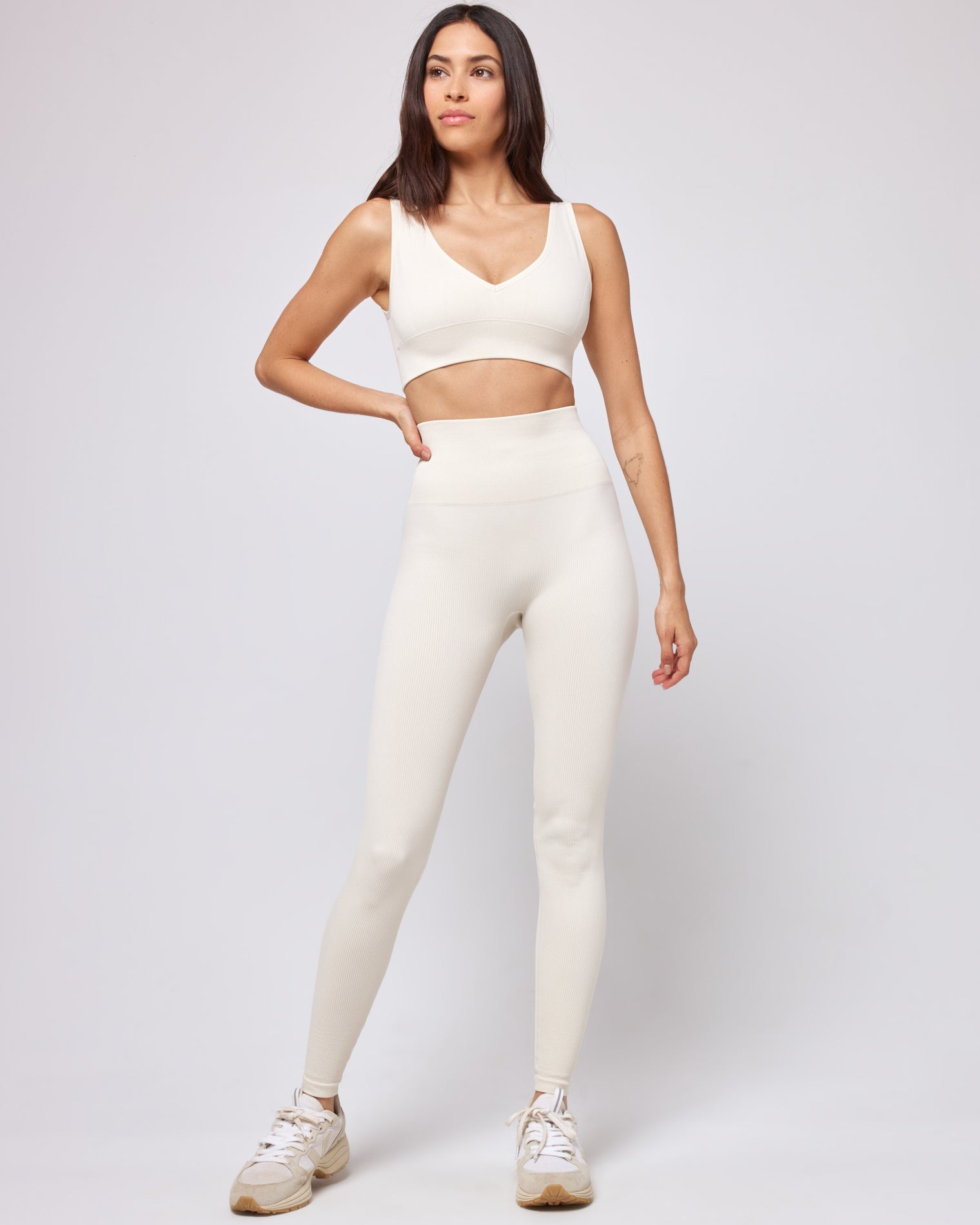 Girlfriend Collective Rib Cropped Leggings, Women's Leggings