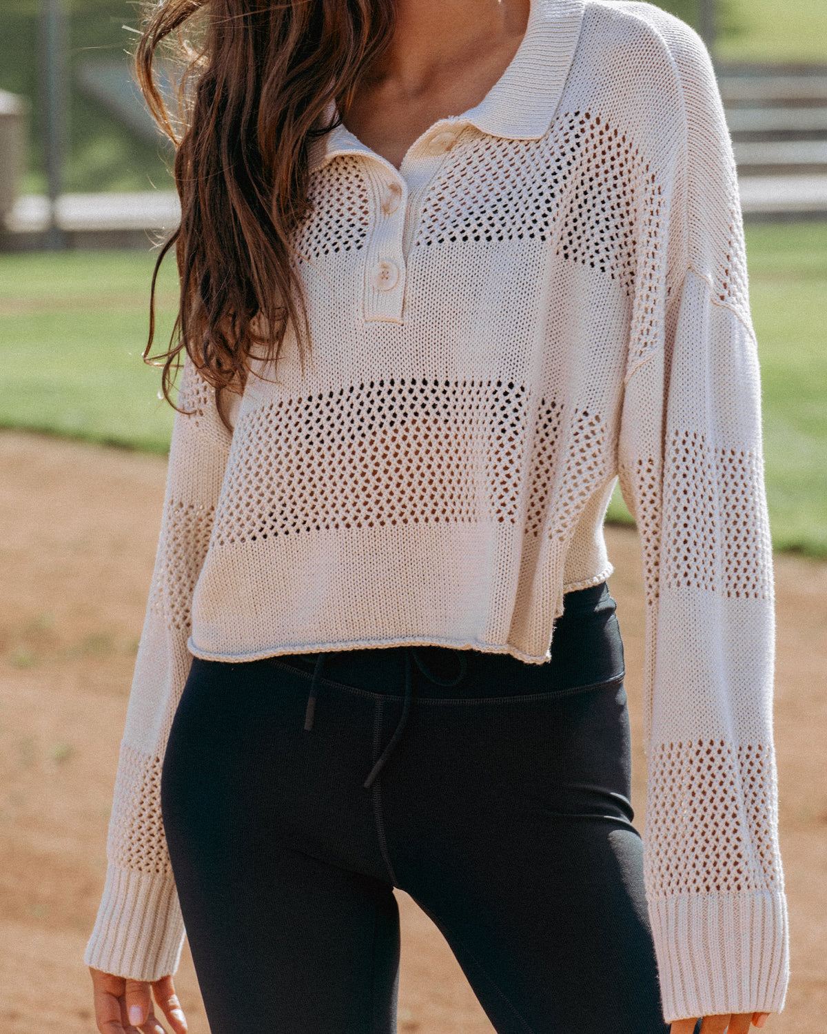 Rugby Sweater - Bone Bone | Model: Lura (size: S)