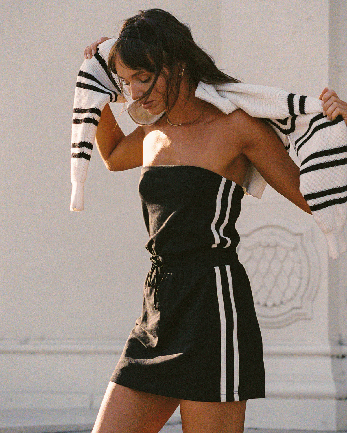 Decker Dress - Black Cream Black Cream | Badge:New Arrival_#B2AC88_#ffffff'