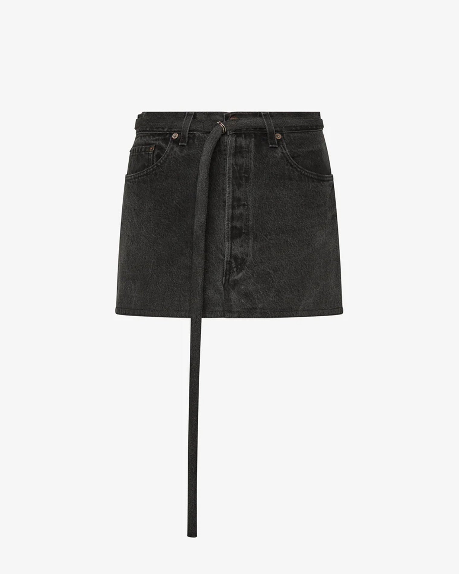 aligrace Belted Mini Skirt - Black aligrace Belted Mini Skirt - Black