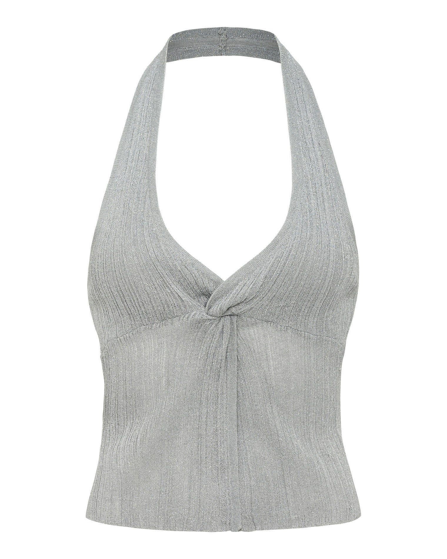 Callie Halter - Metallic Silver Callie Halter - Metallic Silver