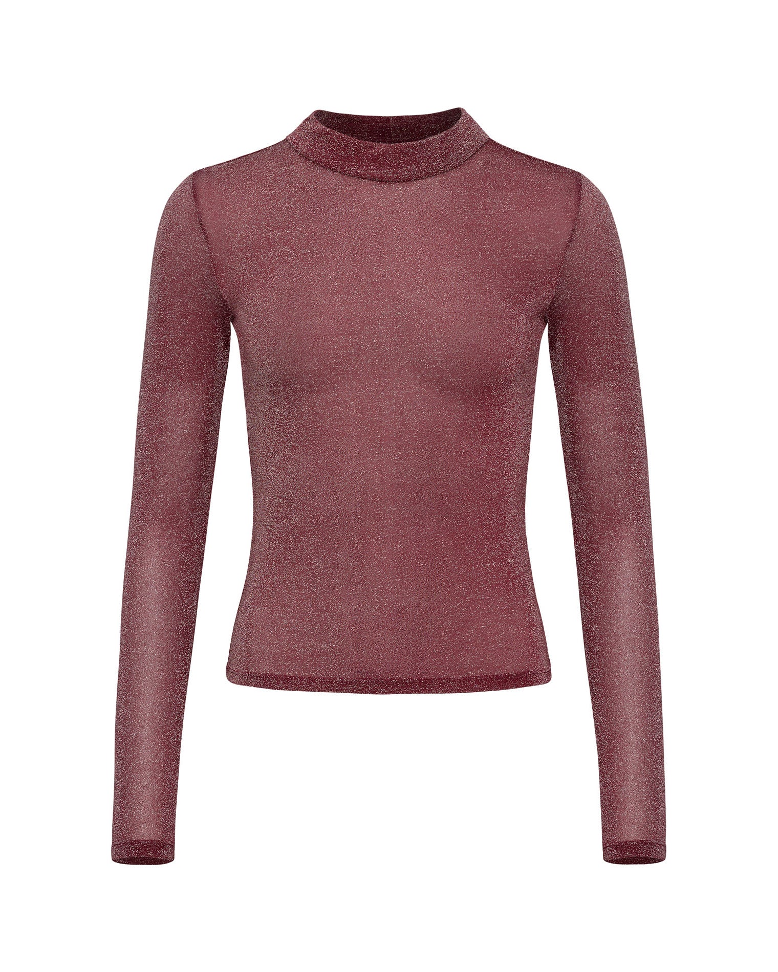 Shimmer Long Sleeve - Sangria Shimmer Long Sleeve - Sangria