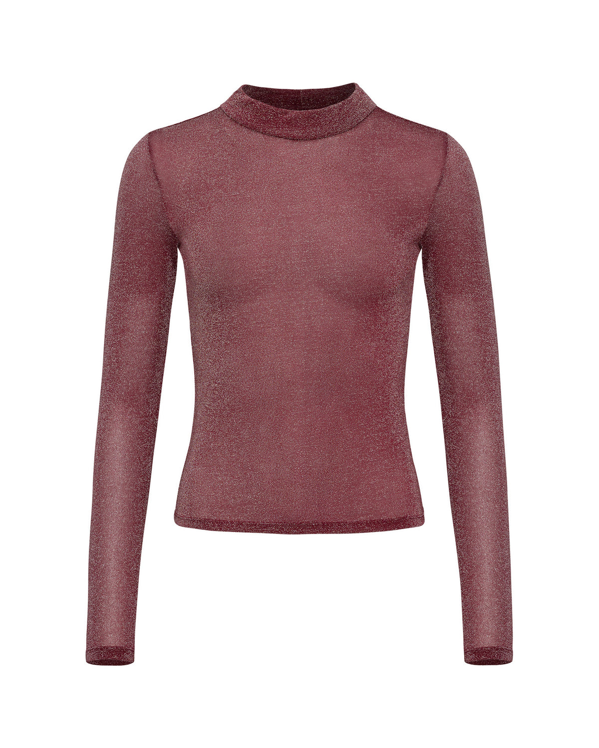 Shimmer Long Sleeve - Sangria Shimmer Long Sleeve - Sangria