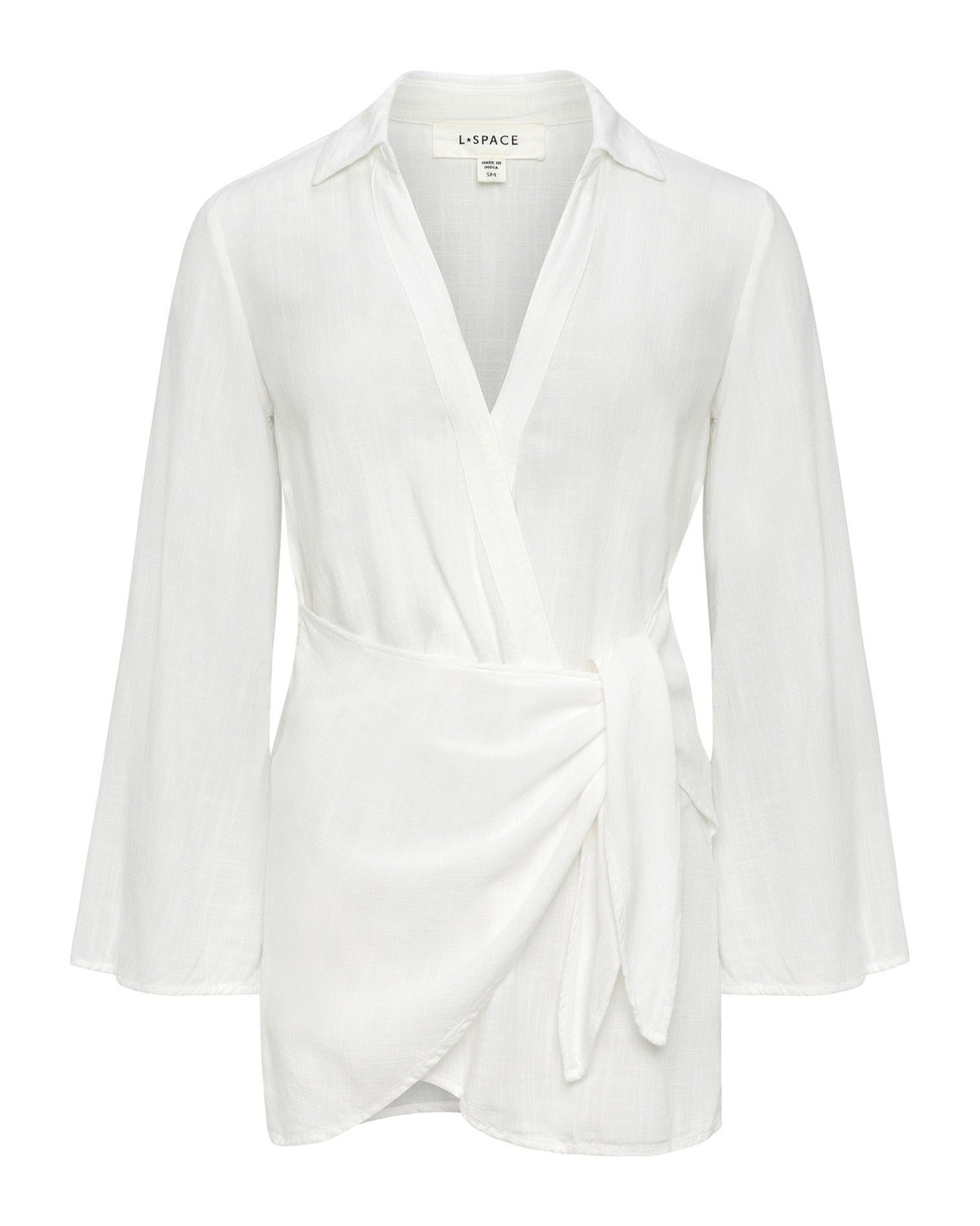 Cream Wrap Dress