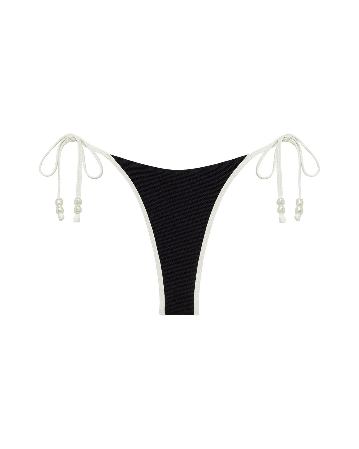 Lucia Bikini Bottom - Black-Cream Lucia Bikini Bottom - Black-Cream