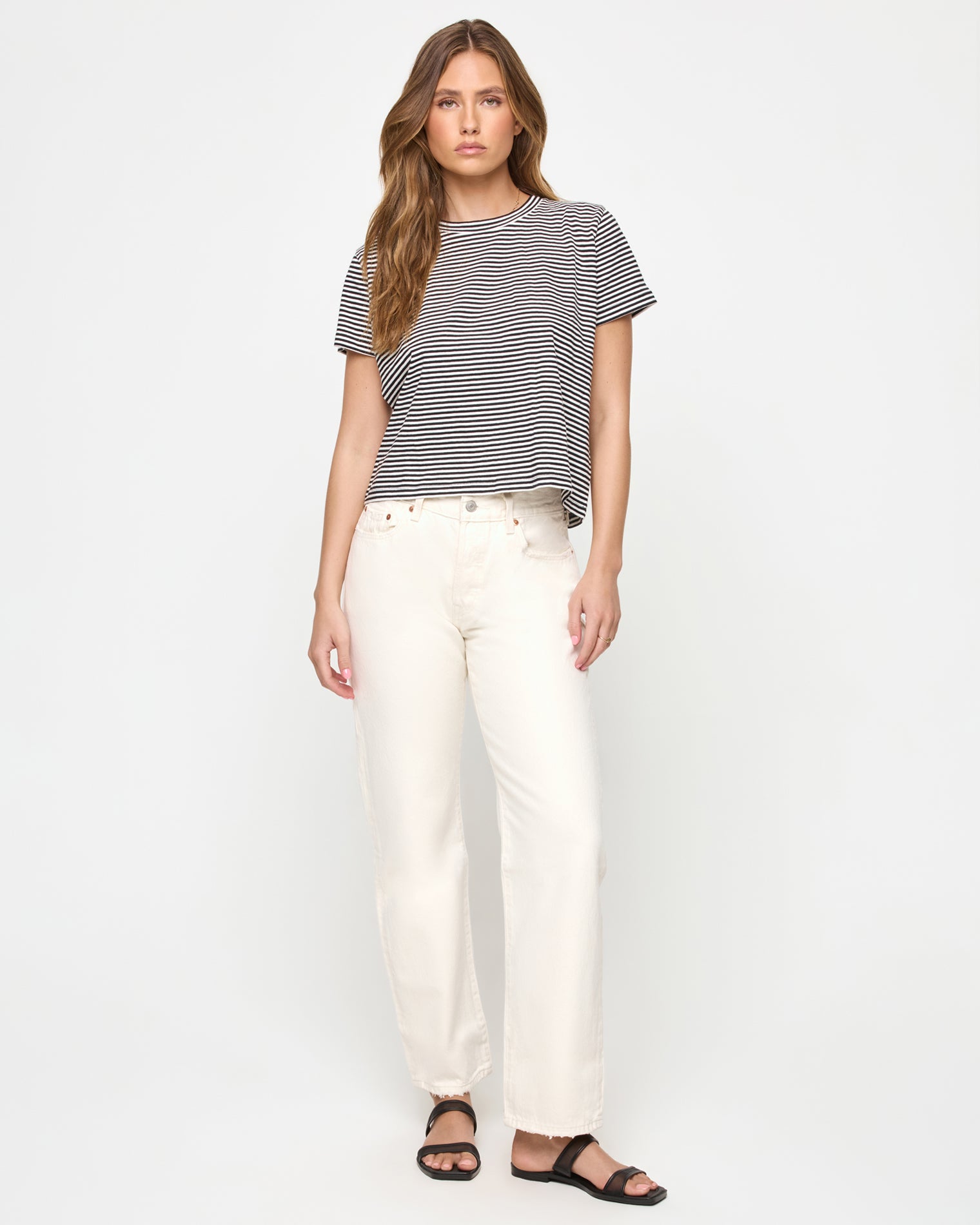 All Day Top - Black-Cream All Day Top - Black-Cream