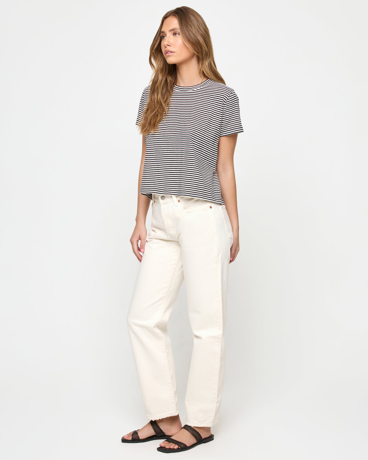 All Day Top - Black-Cream All Day Top - Black-Cream