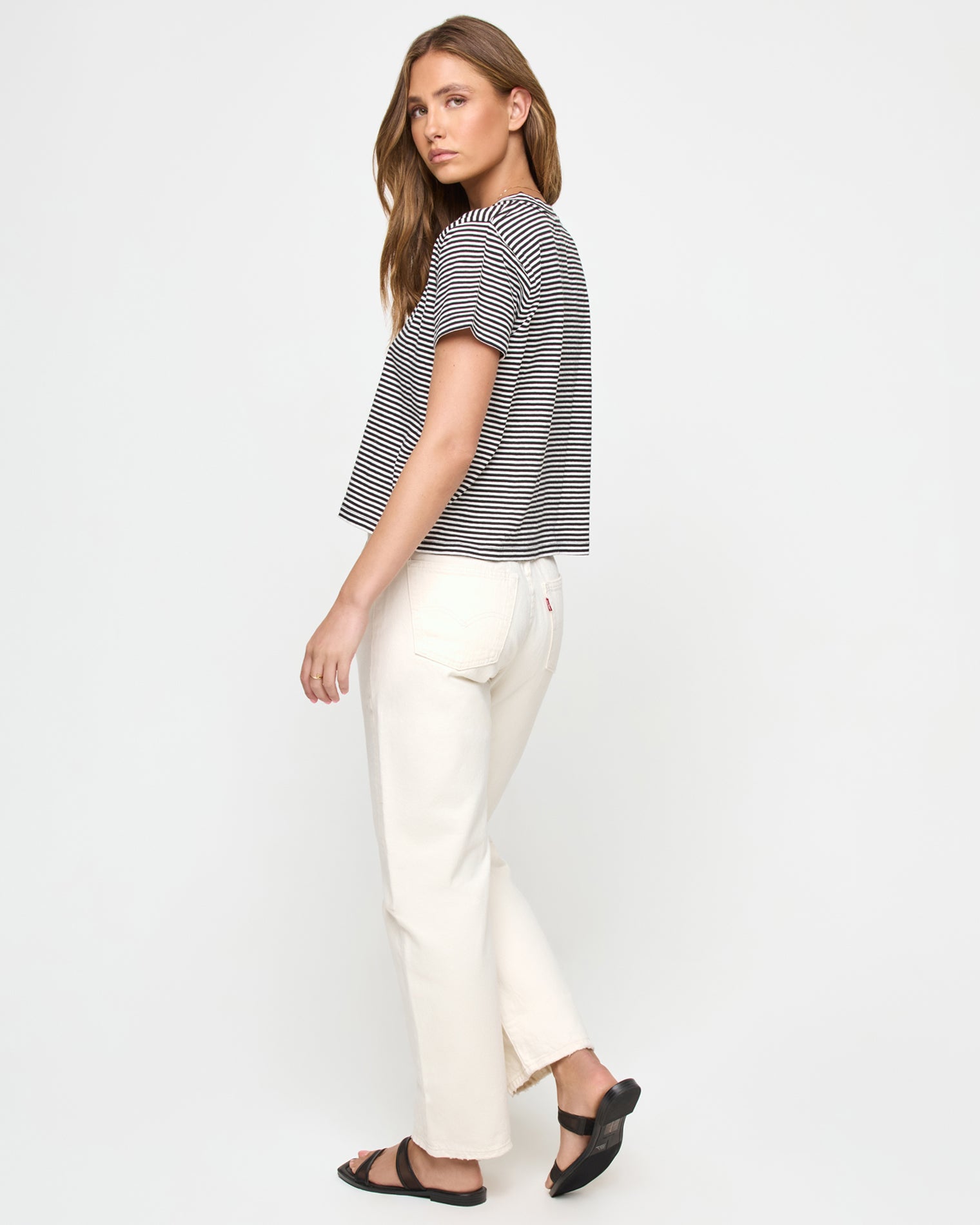 All Day Top - Black-Cream All Day Top - Black-Cream