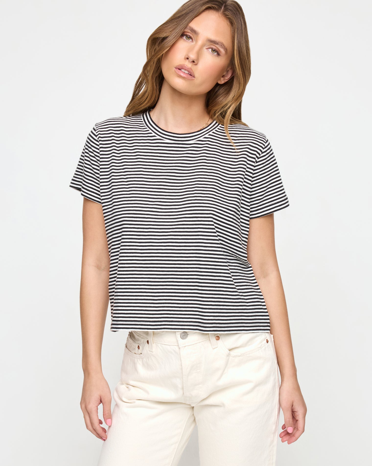 All Day Top - Black-Cream All Day Top - Black-Cream