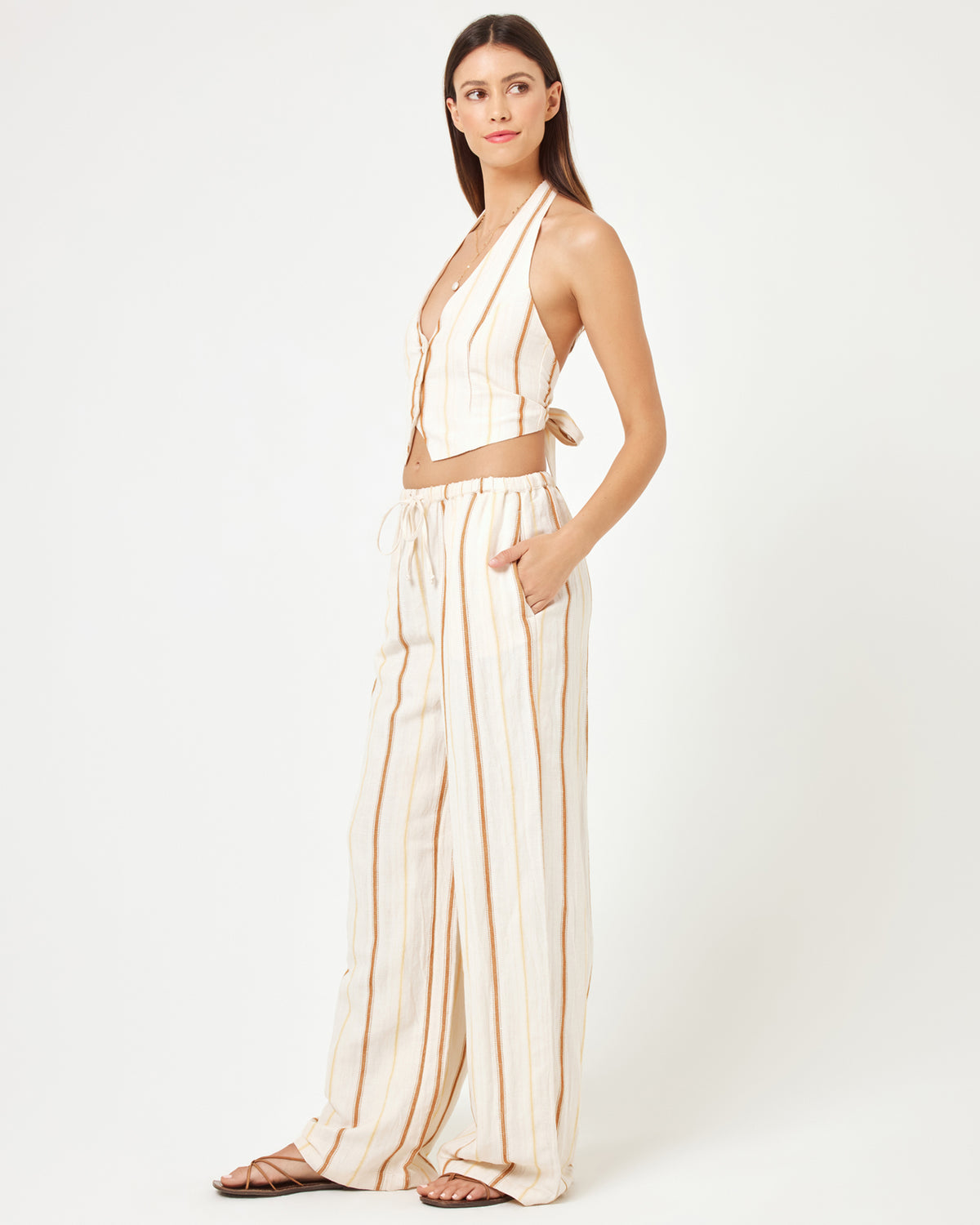 Beach House Pant - Beach House Stripe Beach House Stripe | Model: Kristen (size: S)