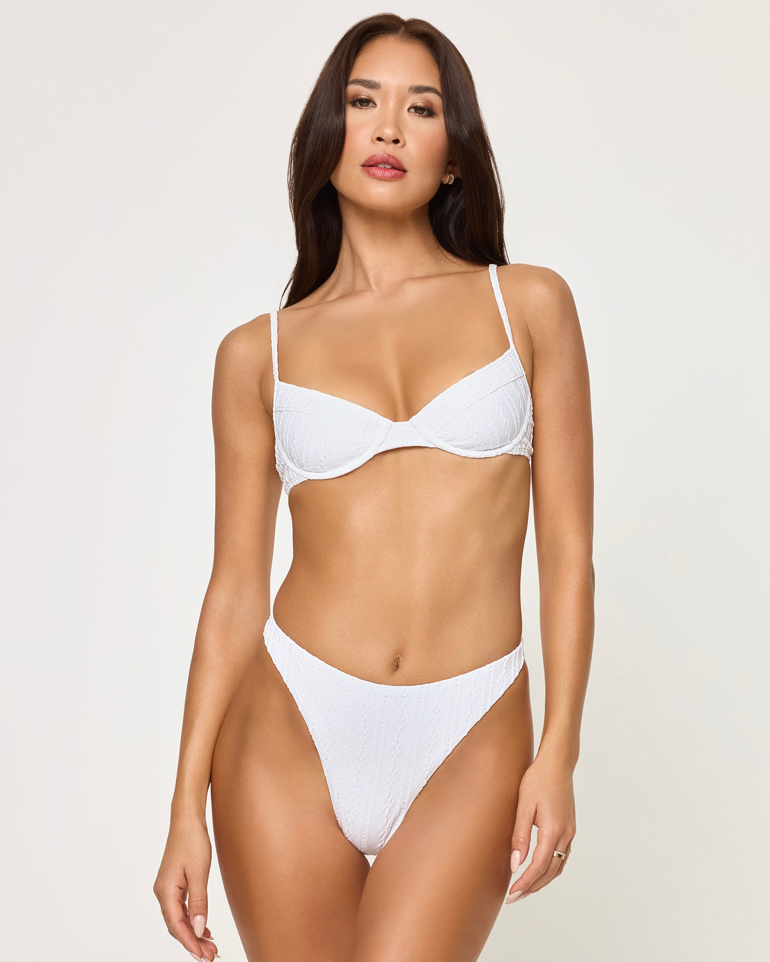 Missy Bikini Top - Eyelet White