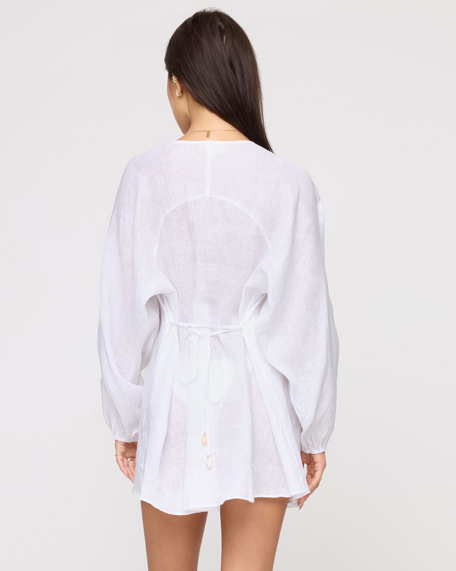 Boat Trip Tunic - White White | Model: Jocelyn (size: S)