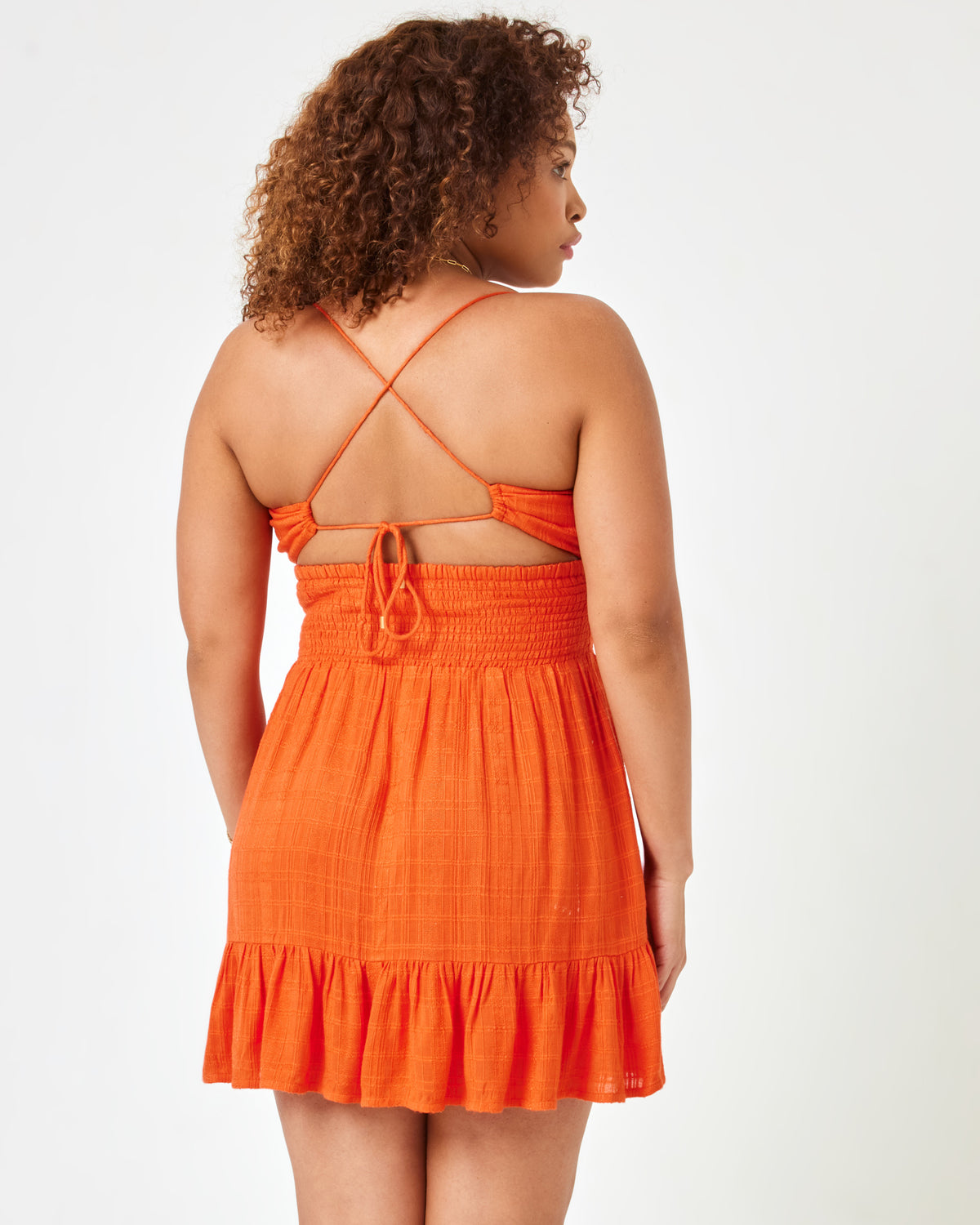Bonita Dress - Pimento Pimento | Model: Amber (size: XL)